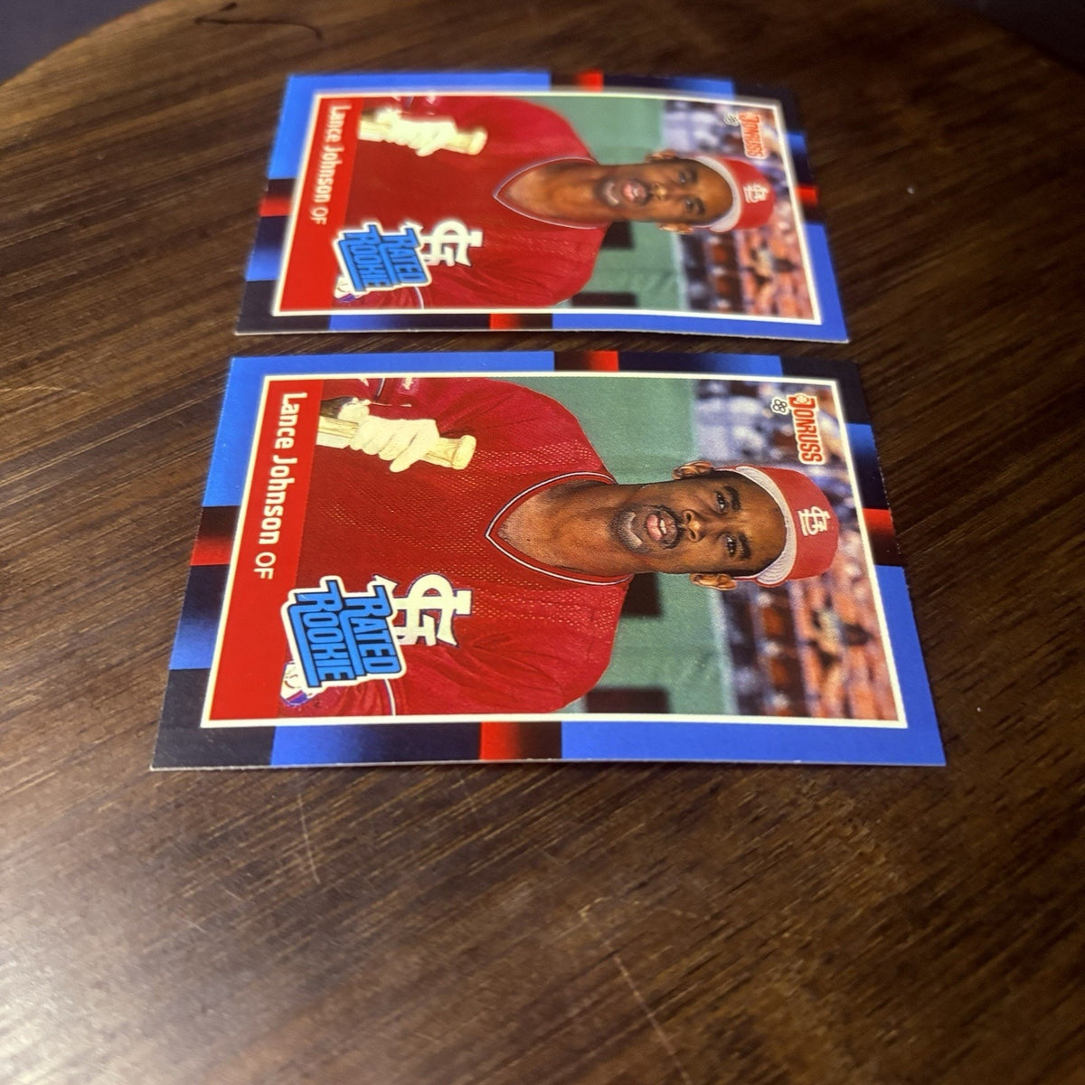 Lot of 2 Lance Johnson 1988 Donruss Baseball Rookie Cards #31 High Grade
