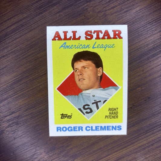 1988 Topps Roger Clemens Baseball Card #394 (HIGH GRADE)
