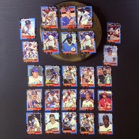 1987 Donruss High Grade Baseball - 25 Card Lot #1