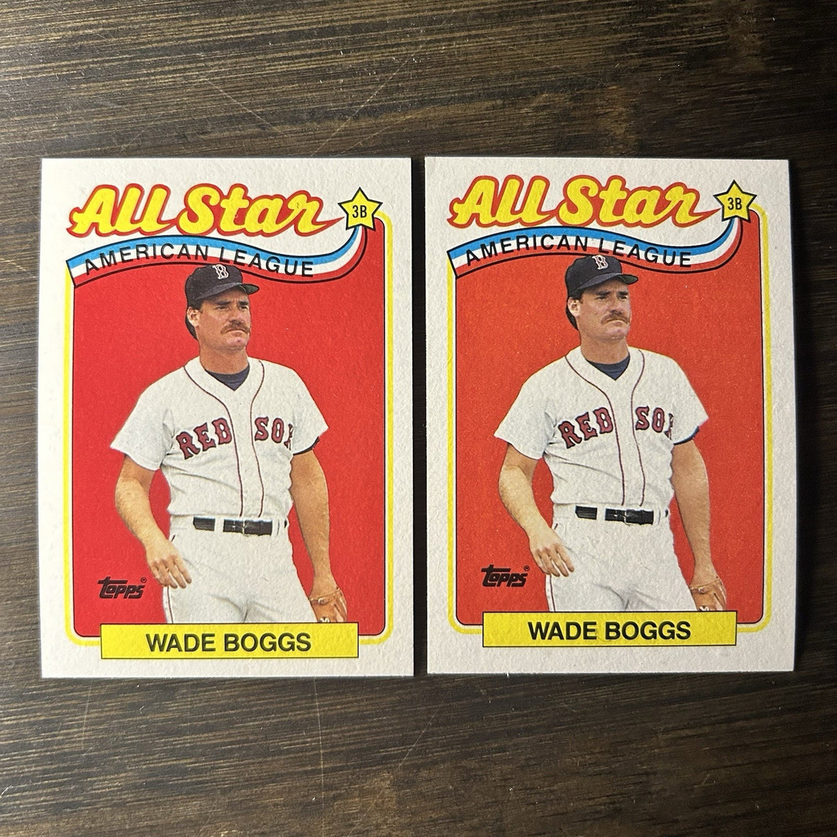 1989 Topps Wade Boggs #399 High Grade MLB Trading Cards (Lot of 2) Baseball