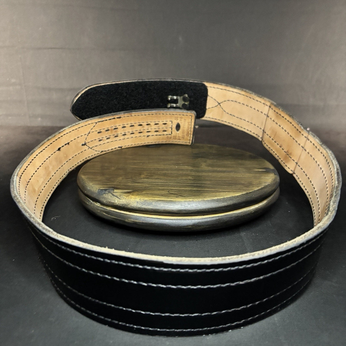 Safariland 94P Duty Belt Size 36" Hook & Loop Hi Gloss Black Leather 2.25"