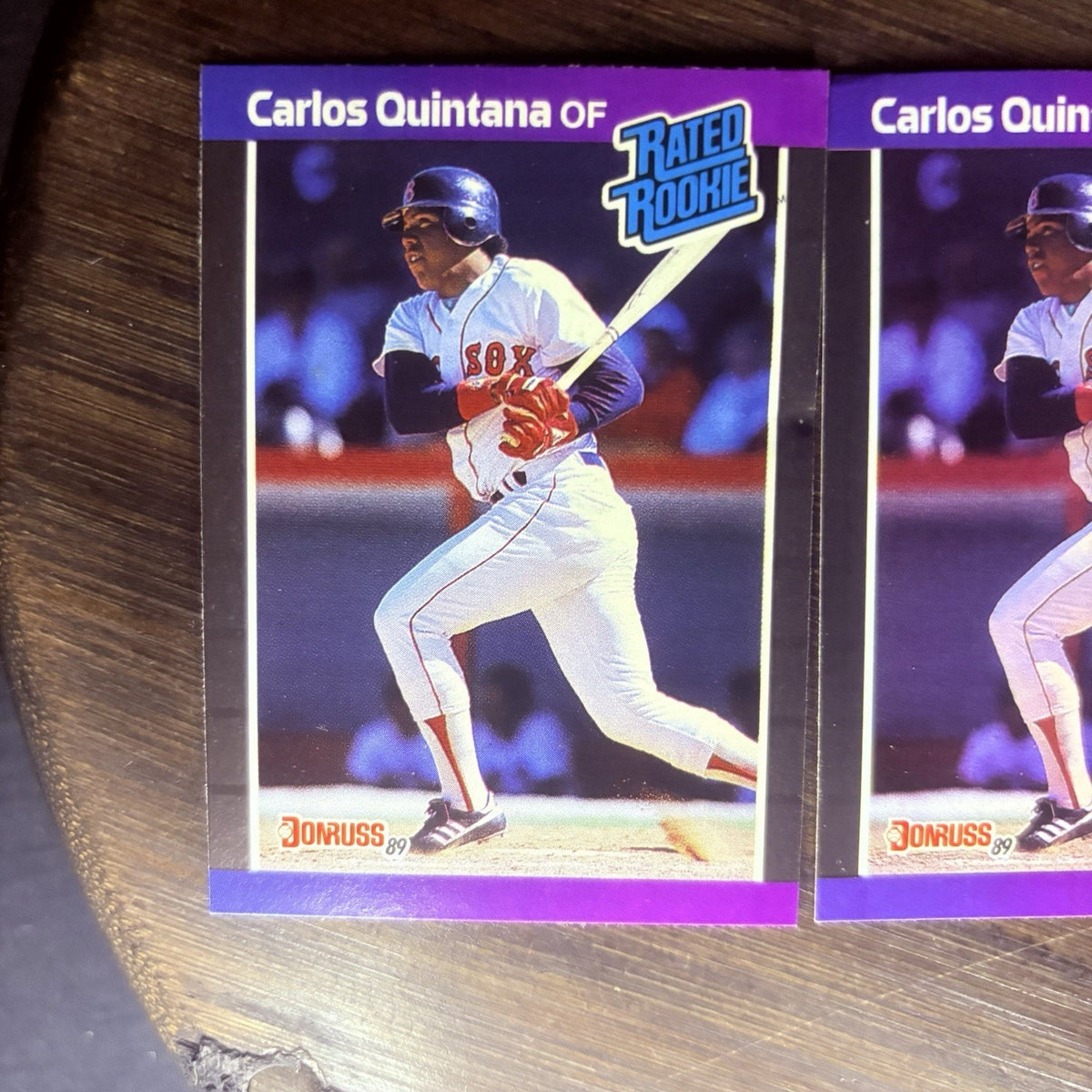Lot of (3) 1989 Donruss RC Carlos Quintana #37 Rated Rookie NRMT-MT Red Sox
