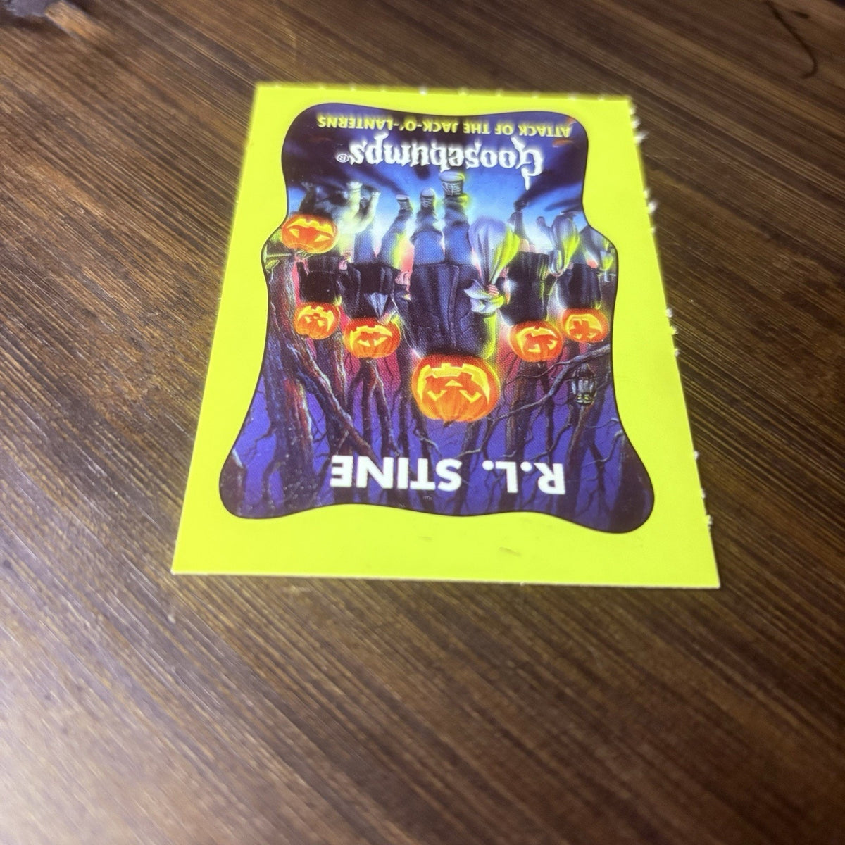 1996 Goosebumps Book R.L. Stine Attack Of The Jack-O'-lanters Bookmark Card #48