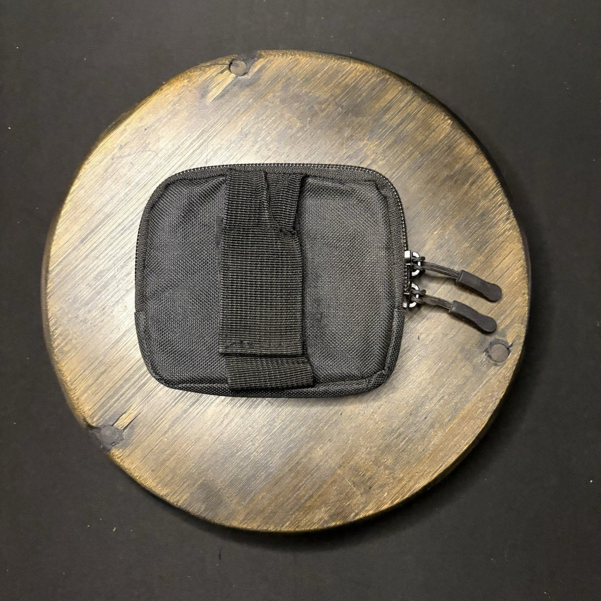 KEN BEE Tactical ID Pouch Size 5"x 4" Black Nylon Carrier Loop Attachment