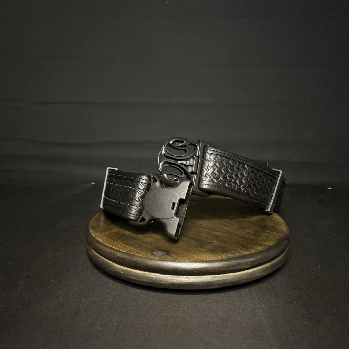 BLACKHAWK Duty Belt Size Small Cop-Lok Buckle, Basketweave Black Reinforced 2"
