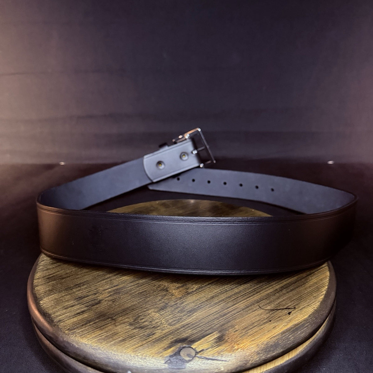 Boston Leather US Postal Approved Belt Size 38" Plain Black 1.75" 6605 PE-2-2663