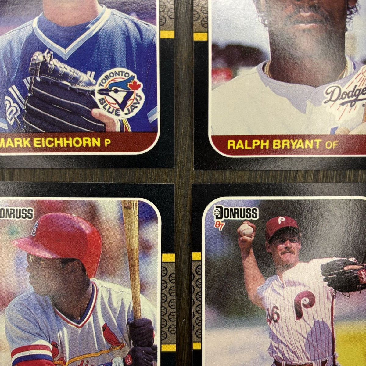 Donruss 1987 High Grade Cards #321, #587, #104, #454, #236, #188 (Lot 6)