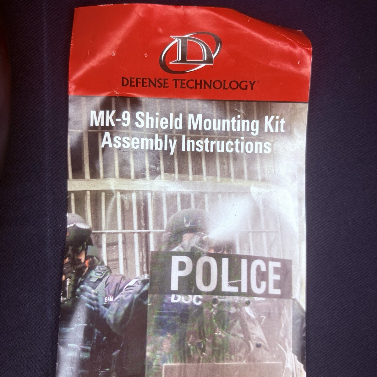Safariland MK-9 Shield Mounting Kit Assembly w/ Pouch & Spray Through Hose