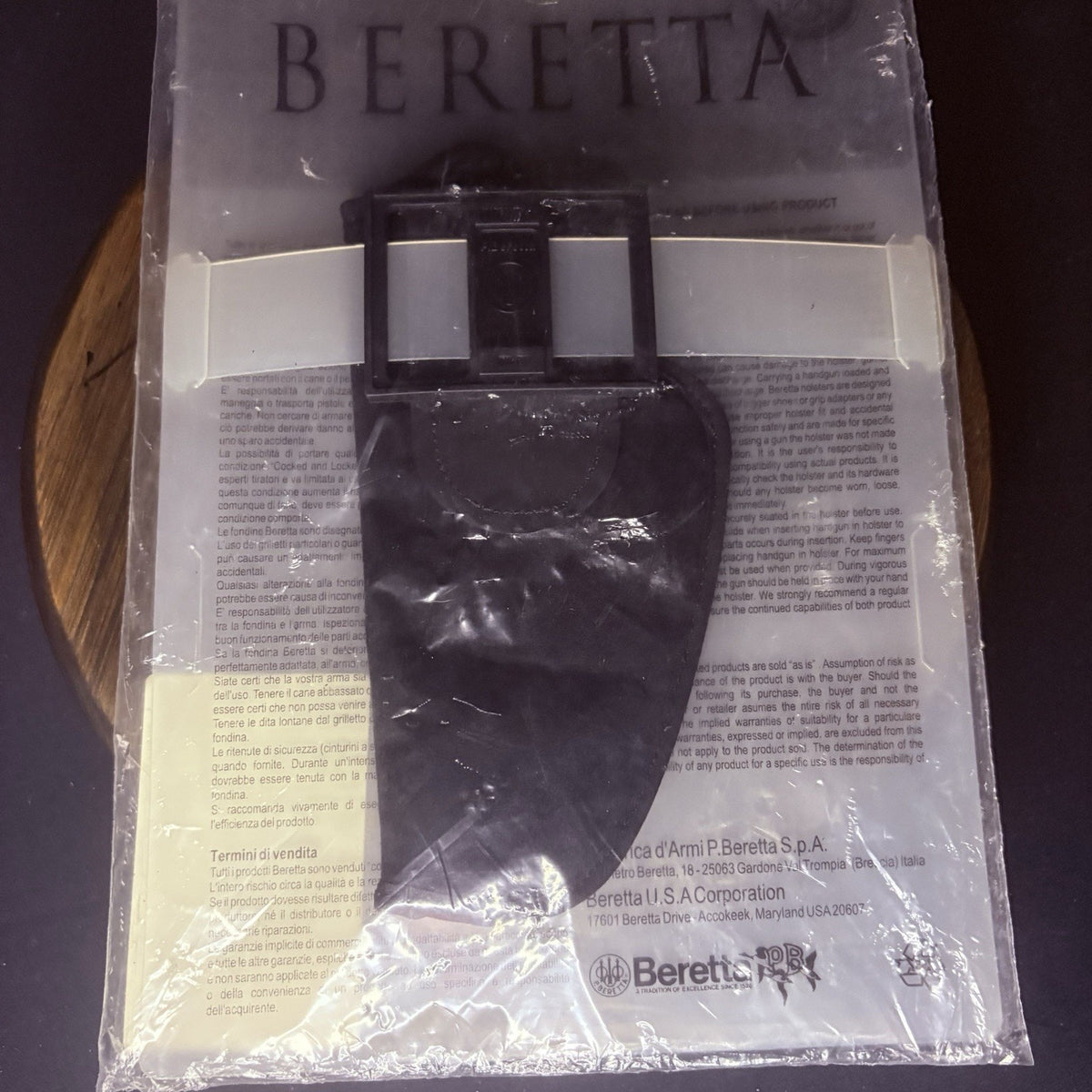 Beretta Soft Pistol Holster RH w/Belt Loop SEALED