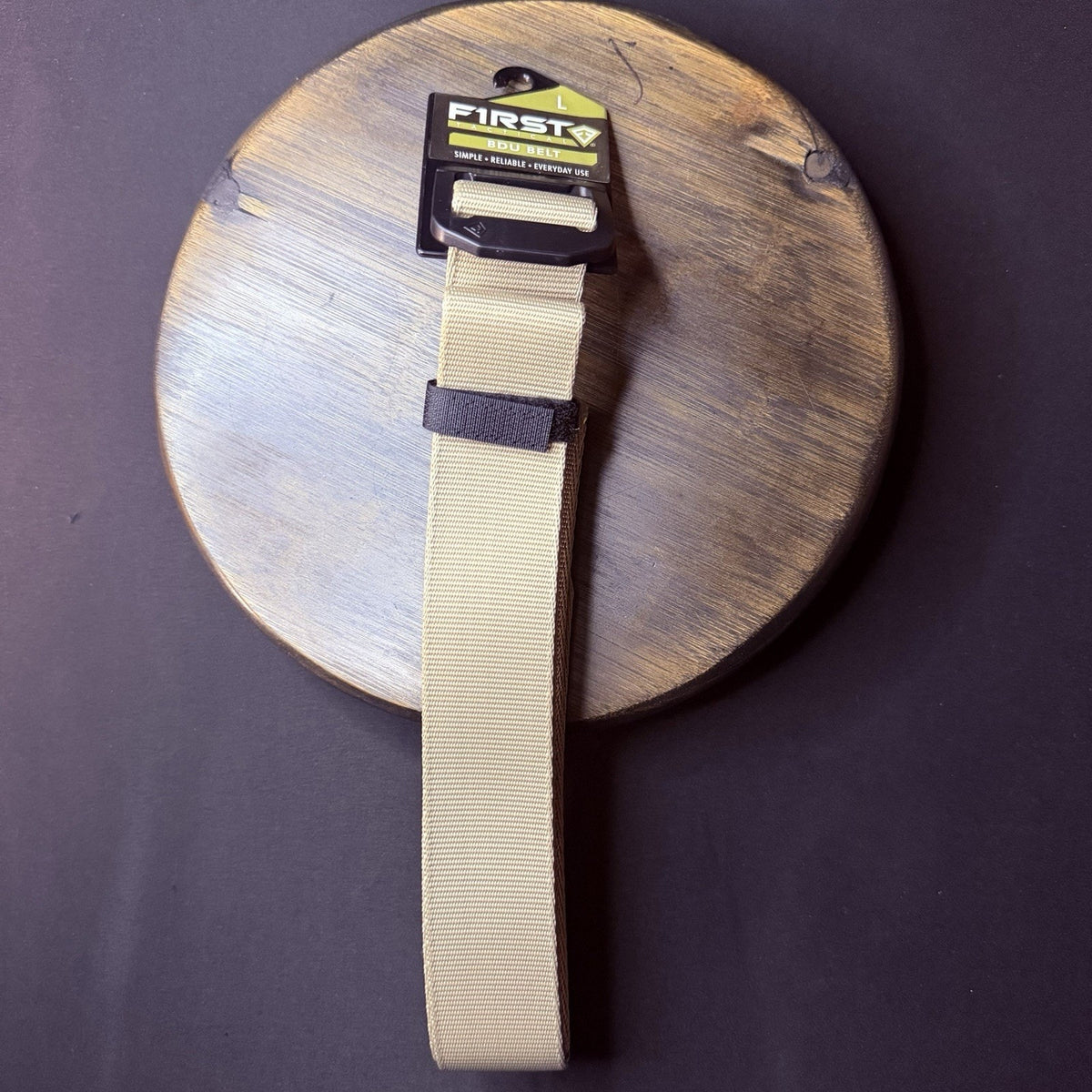 First Tactical BDU Belt Size Large 36"- 38" Khaki Military Web EDC Tactical 1.5"