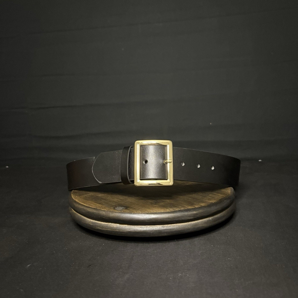 Galls Off Duty Belt Size 32” Plain Black Leather w/ Chrome Buckle LP1213 Law Pro