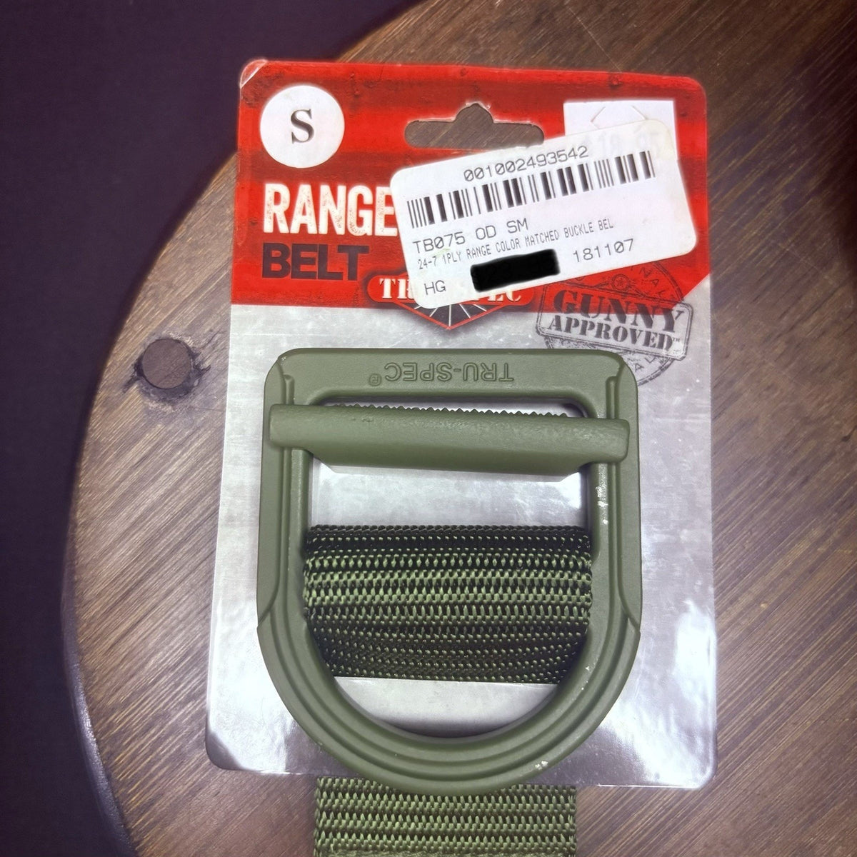 Tru-Spec Tactical Belt Size Small Range 24-7 Series Metal Buckle, OD Nylon 1.75"