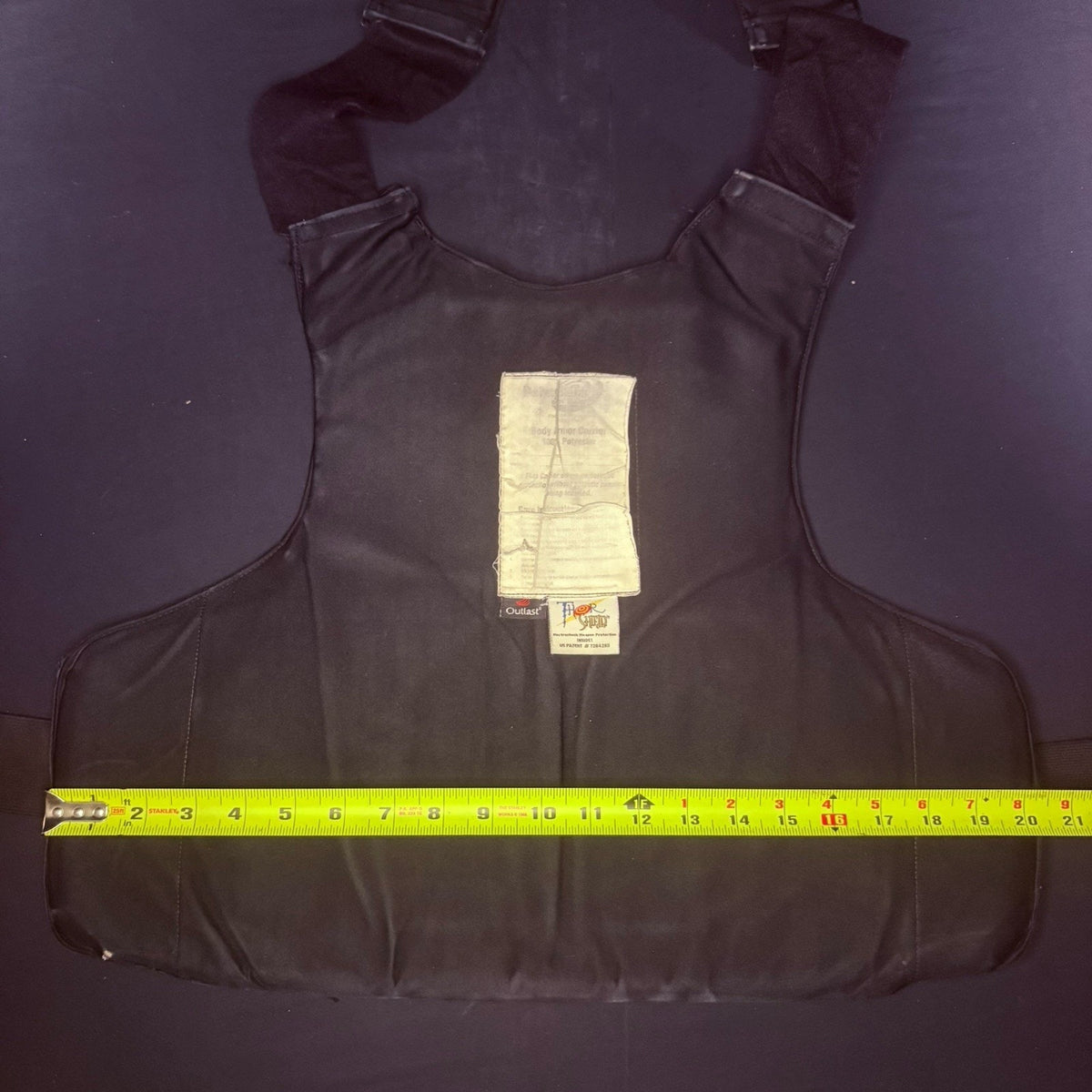 PB Armor 3A Vest Size Medium Ballistic IIIA Concealable Bullet Proof Vest