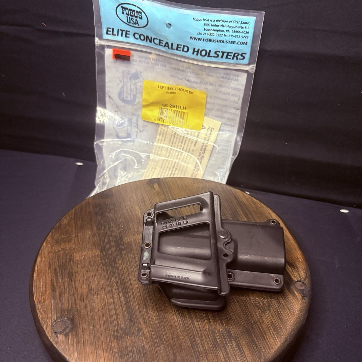 Fobus Glock LH Belt Holster GL-2BH Polymer Glock 17, 19, 22, 23, 31, 32, 34,35