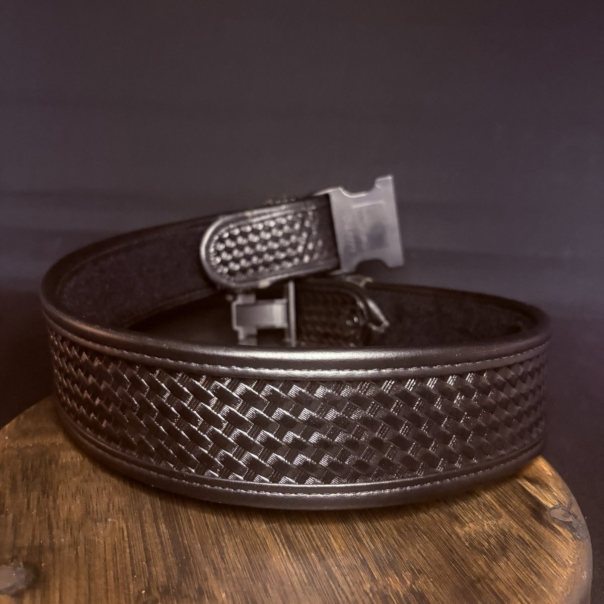Bianchi 7950 Duty Belt Waist Size 28”-32" AccuMold Basketweave w/ 2 Belt Keepers