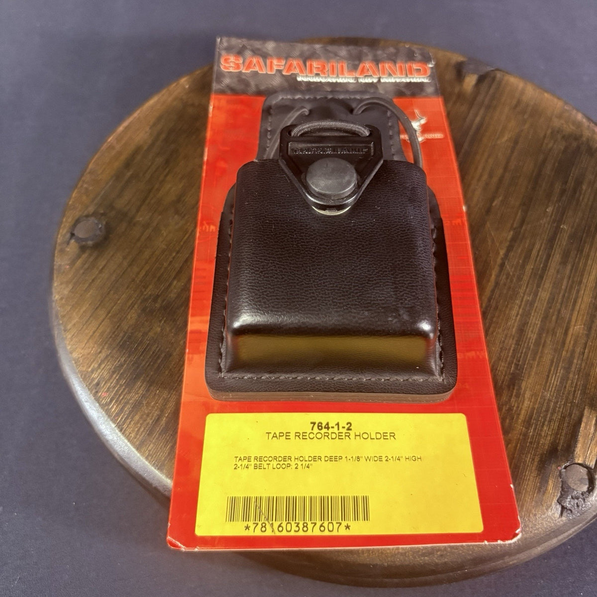Safariland Tape Recorder Holder Universal Leather Cassette Pouch 764-1-2
