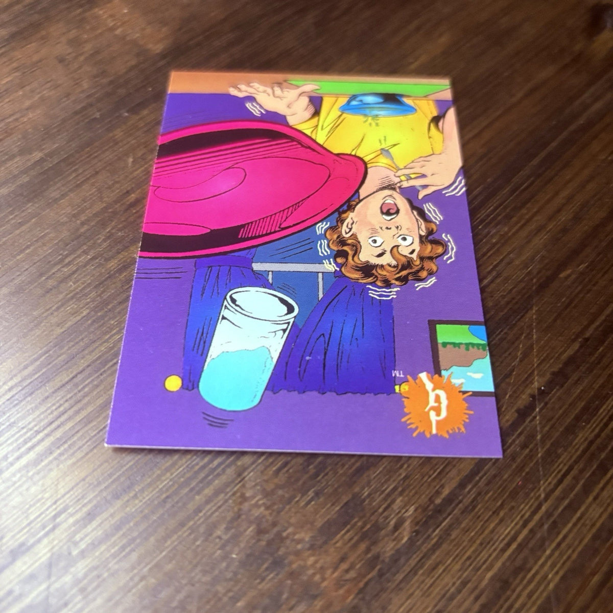 1996 Goosebumps Card Floating Food RL Stine #17 Topps