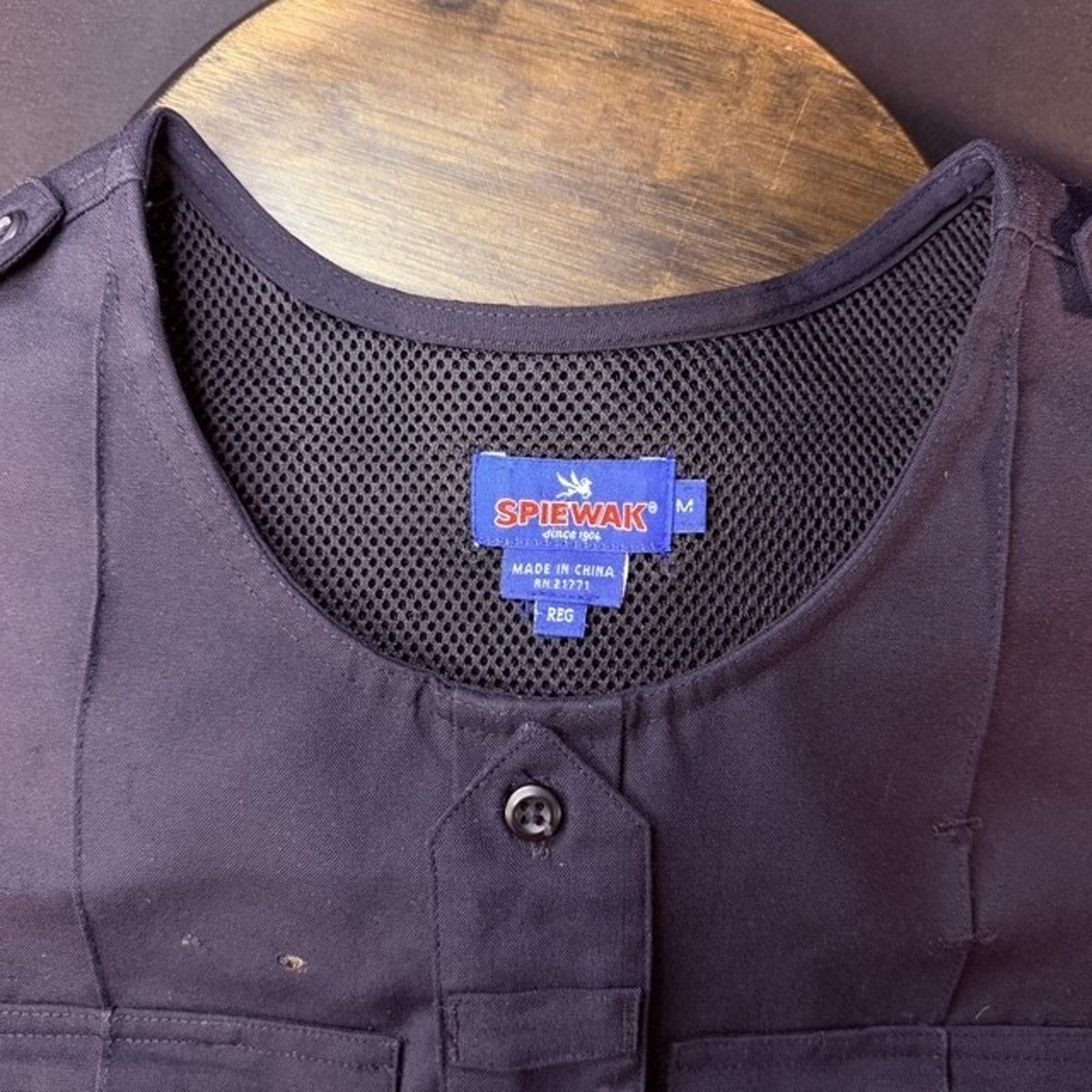 Spiewak Tactical Armor Carrier Vest Size Medium Regular Dark Navy Mic Tab Duty