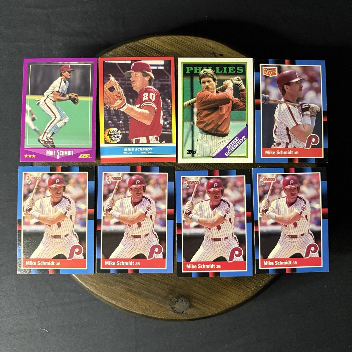 Mike Schmidt Lot 8 Baseball Cards 1988 Donruss Philadelphia Phillies HIGH GRADE