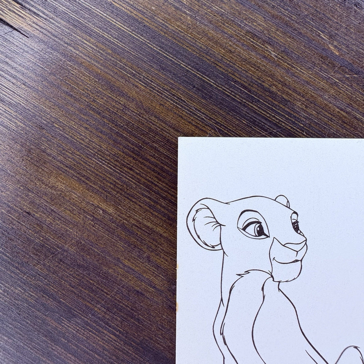1994 SkyBox Disney's The Lion King: Nala Coloring Card High Grade, See Photos