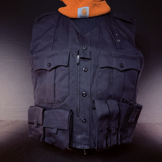 Elbeco Body Shield Carrier Vest Size Large Black w/Magazine & Radio Pouch