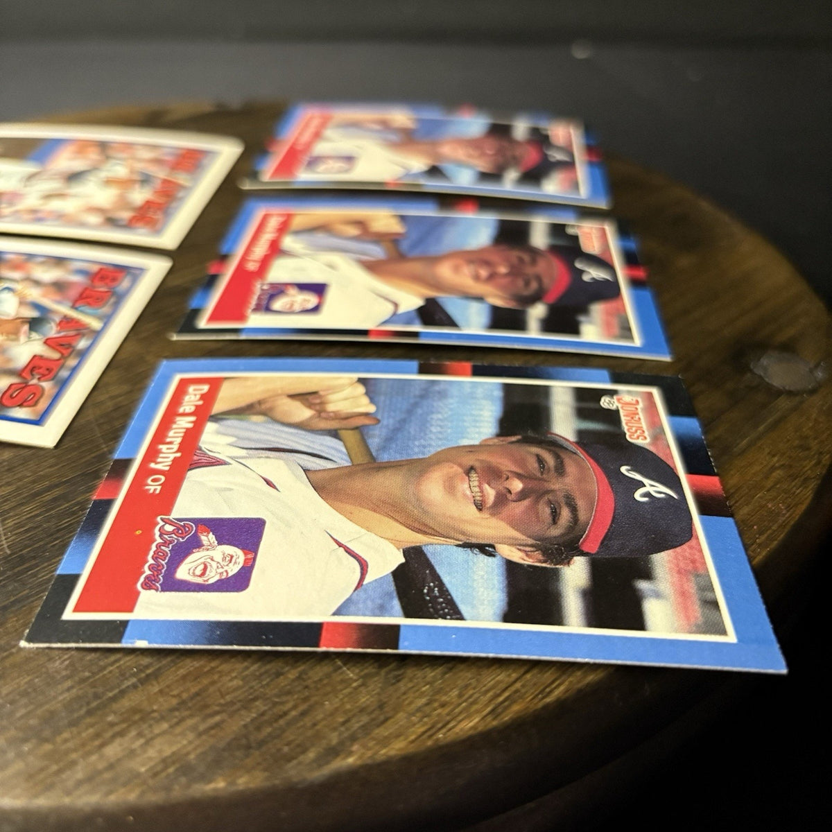 Dale Murphy 1988 (5) Card Lot Topps - #90 / Donruss #78 HIGH GRADE See Photos