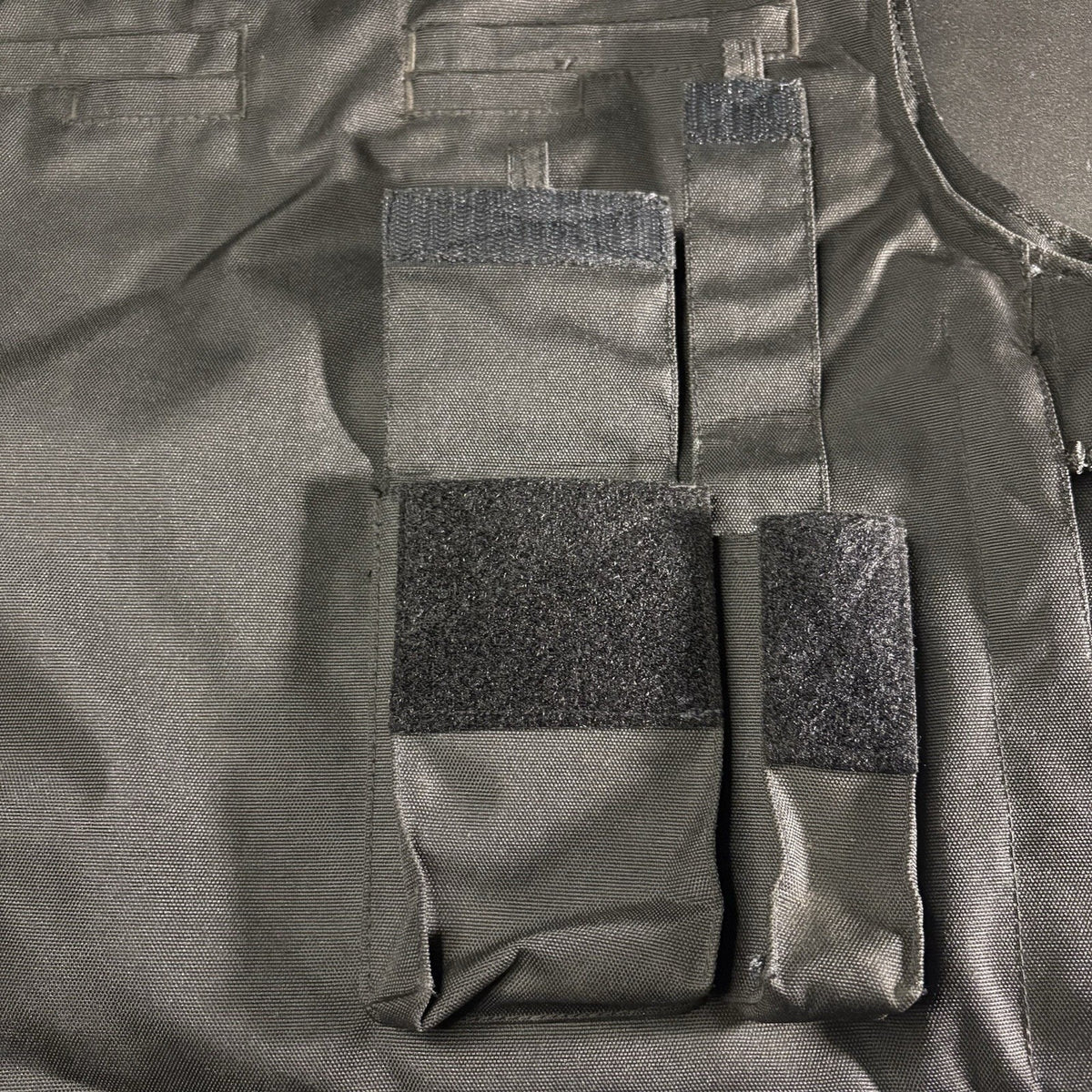 Tactical Body Armor Carrier Vest Size XL Black w/Pouches, Pockets, Waistband