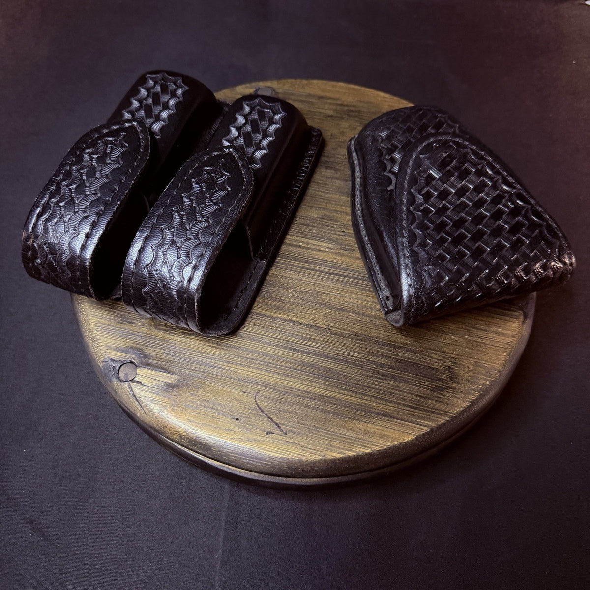 Safariland Double Magazine Pouch GLOCK 20/21 w/ Tex Shoemaker Handcuff Case 204
