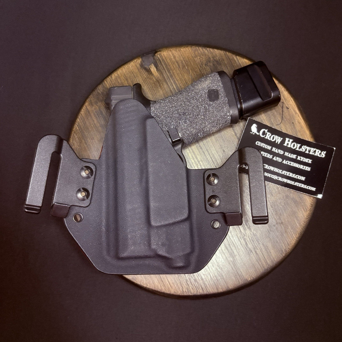Crow Holsters GLOCK 43X Custom Handmade Surefire Kydex RH OWB Holster USA Made