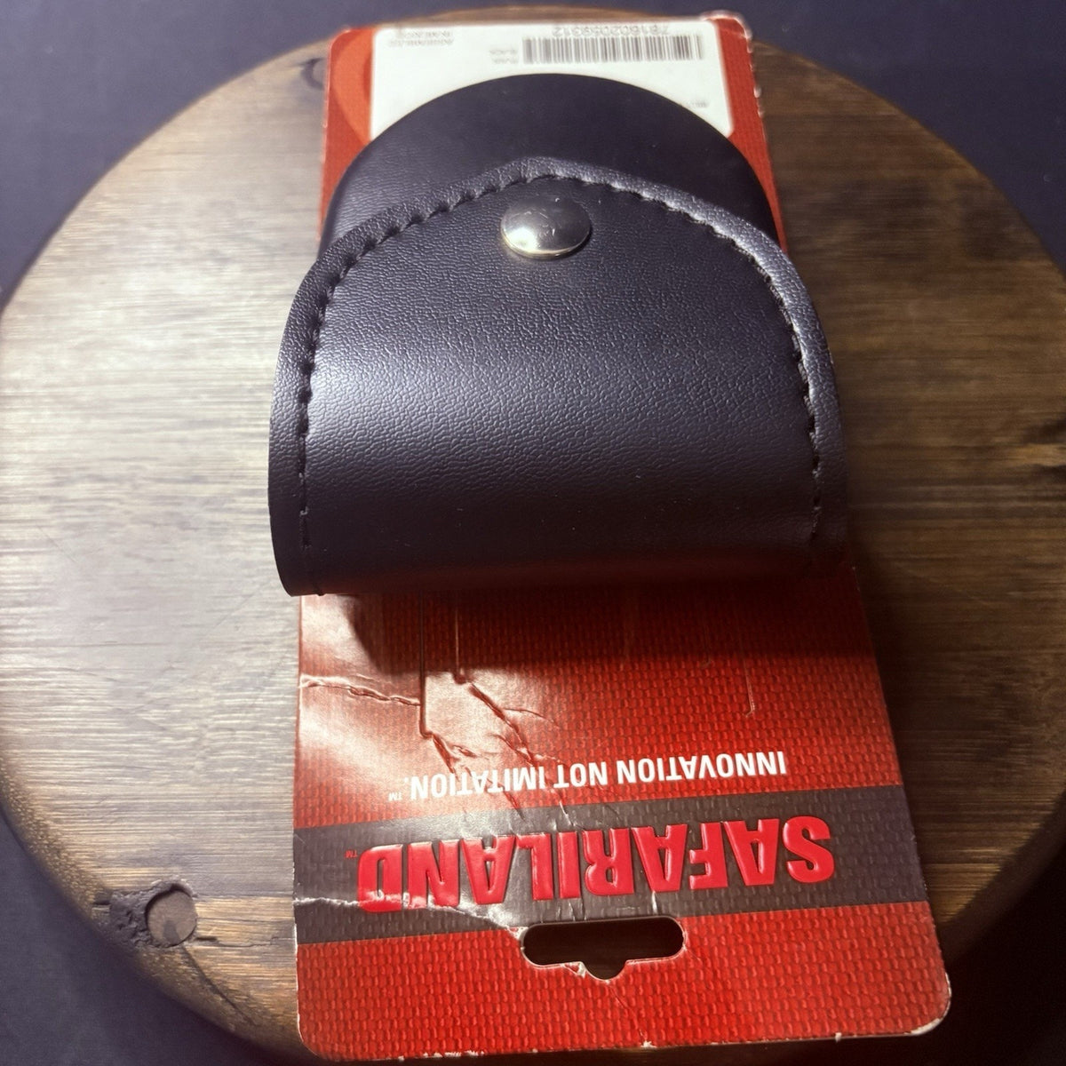 Safariland Handcuff Case 90-2 Plain Black Leather Chrome Snap For Duty Belt