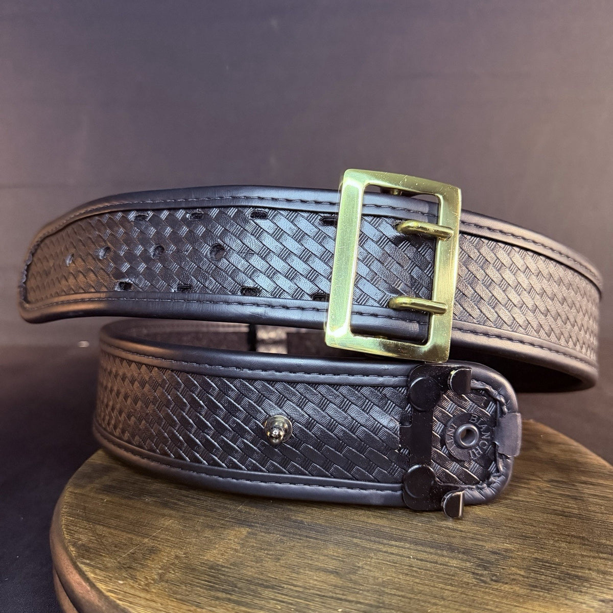 Bianchi 7960 Duty Belt Size 36"- 38" Brass Buckle, AccuMold Elite Browne 2.25"