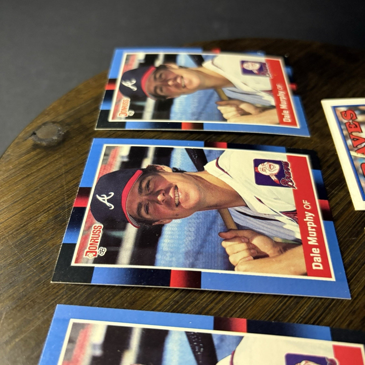 Dale Murphy 1988 (5) Card Lot Topps - #90 / Donruss #78 HIGH GRADE See Photos
