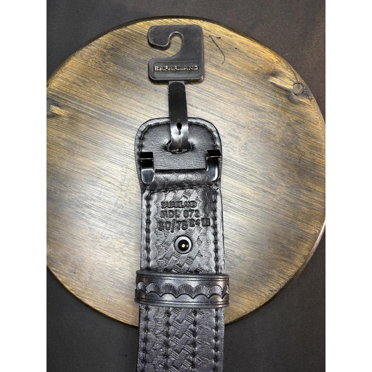 Safariland Women’s 872 Duty Belt Size 30” Basketweave Leather Sued Lined 2.25”