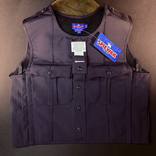 Spiewak Tactical Armor Carrier Vest Size Small Dark Navy Mic Tab Carrier Only