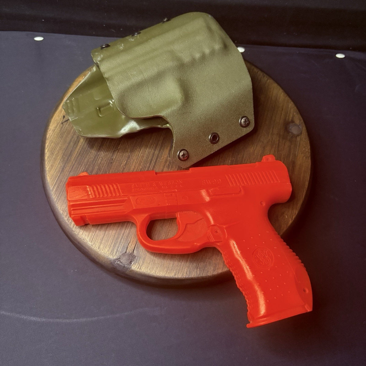Smith And Wesson Kydex Holster Size SW99 OD Green Double Belt Loops