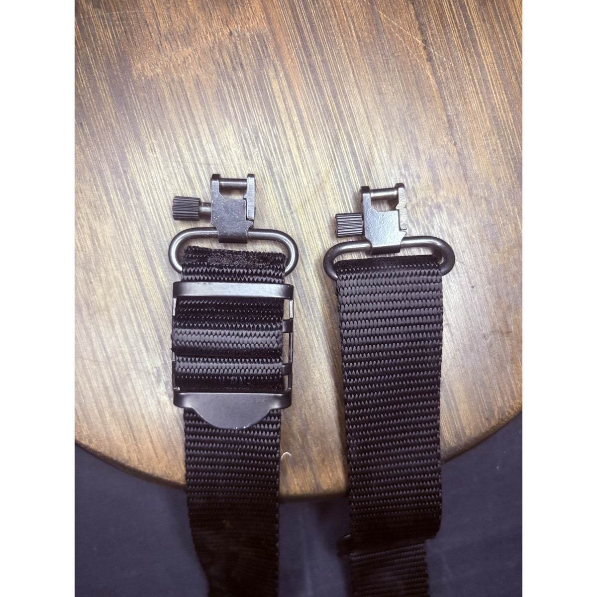 Uncle Mikes Rifle Sling & Quick Detach Mounts 1 1/4" Nylon Strap Black Nylon