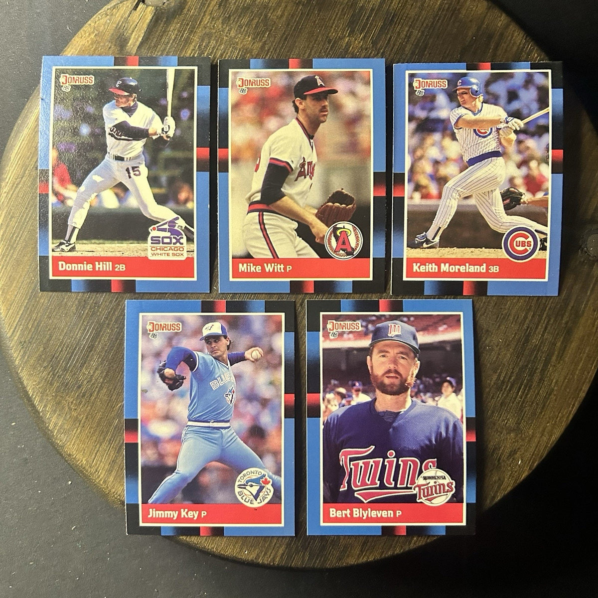 Donruss 1988 High Grade Cards #87, #86, #201, #72, #71 MLB Baseball (Lot Of 5)