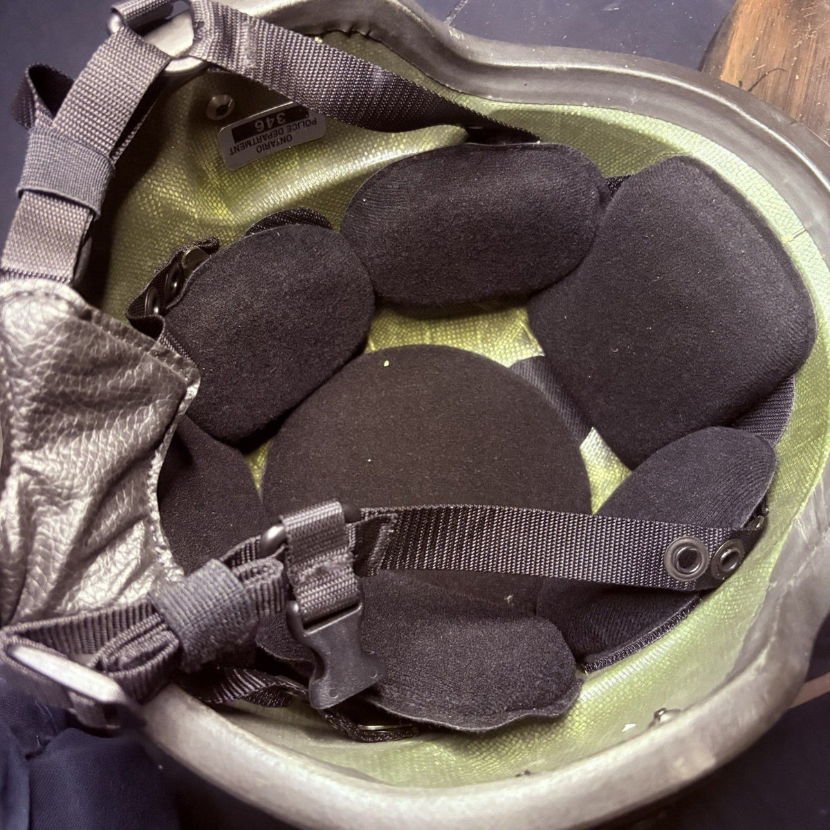 Aetco IIIA (3A) Ballistic Helmet w/ Face Shield & Extra Padding Size Large