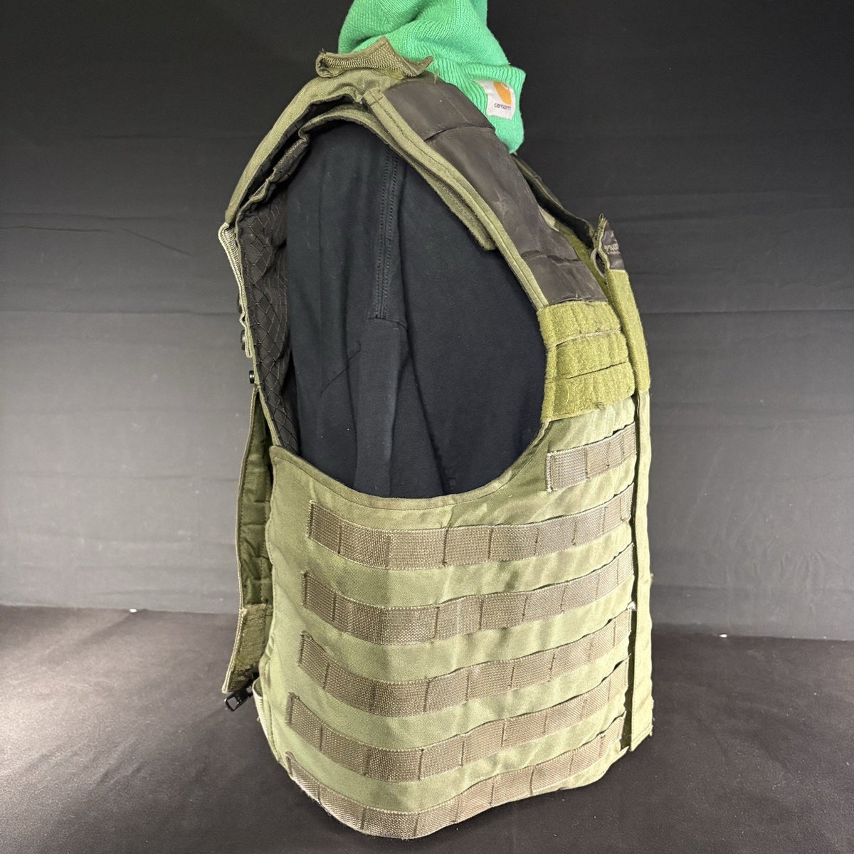 Protech 3A Tactical Carrier Size Large Vest Overlap Chest IIIA Shoulder Armor