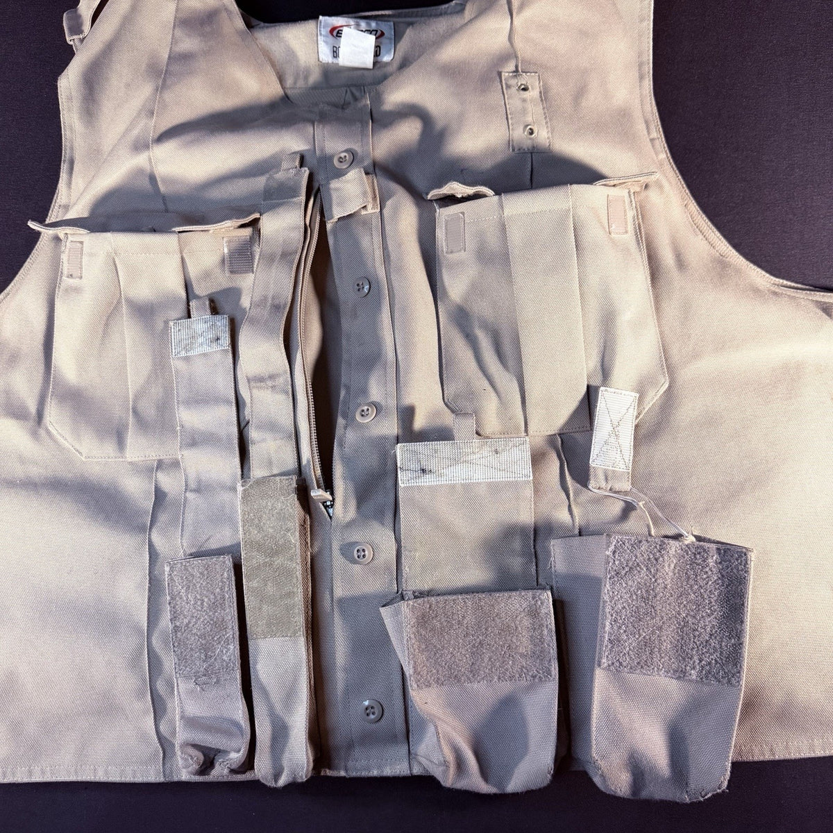 Elbeco Tactical Carrier Size XXXL 3XL Tan Body Shield w/Magazine & Radio Pouches
