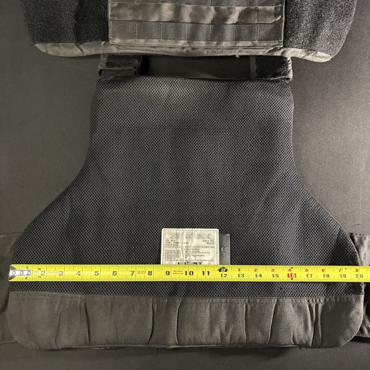 Armor Express Hard Core Tactical Carrier Vest Size Large Black MOLLE Padded