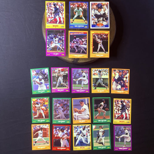 1988 Score High Grade Baseball Card Lot Of (21) NM Cards