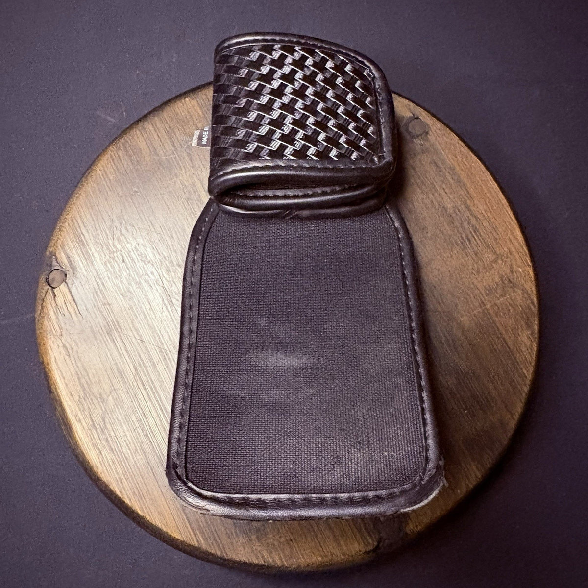 Bianchi Universal Radio Holder Swivel Back Accumold Elite Leather Basket Weave