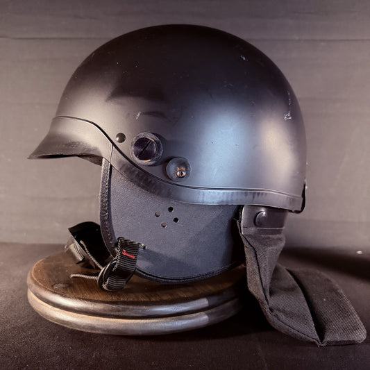 Crown Impact 906 Helmet Size Small C-3 Black USA Made Headgear Neck Protector