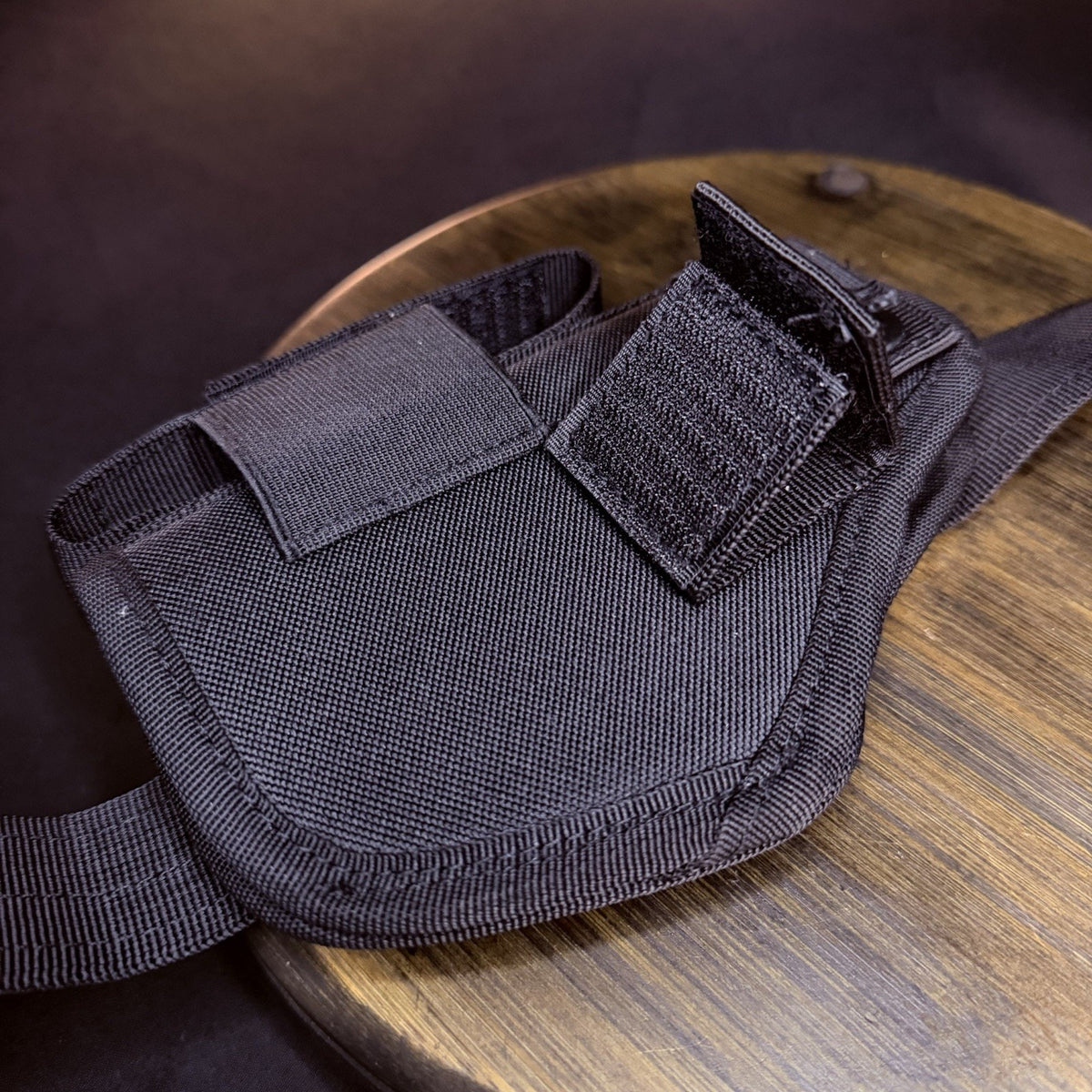 Pistol Holster with Belt Size XL Universal, Extra Magazine Pouch Black Nylon