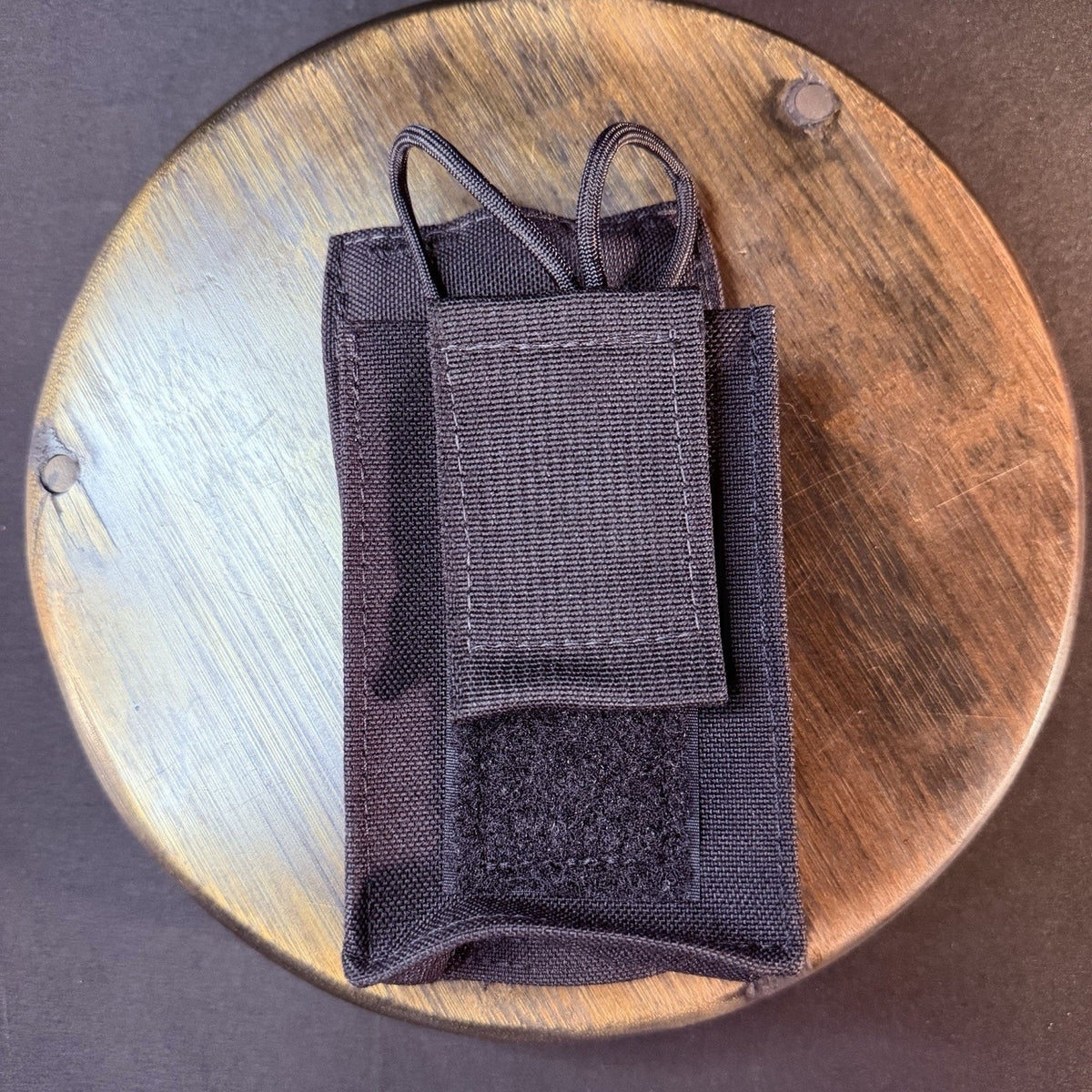 MOLLE Radio Pouch Tactical Black Nylon Made In USA Two Way Radio Holder Carrier