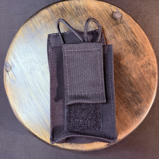 MOLLE Radio Pouch Tactical Black Nylon Made In USA Two Way Radio Holder Carrier
