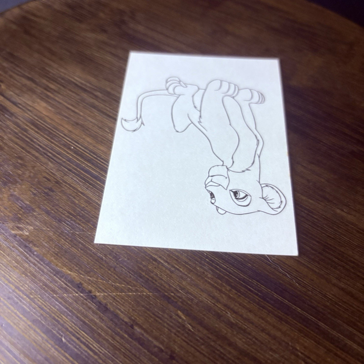 1994 SkyBox Disney's The Lion King: Nala Coloring Card High Grade, See Photos