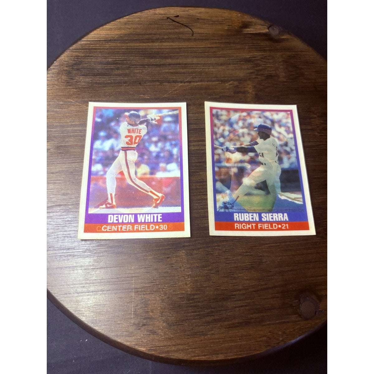 Sportsflics Rookie Lot (2) High Grade Devon White & Ruben Sierra Cards