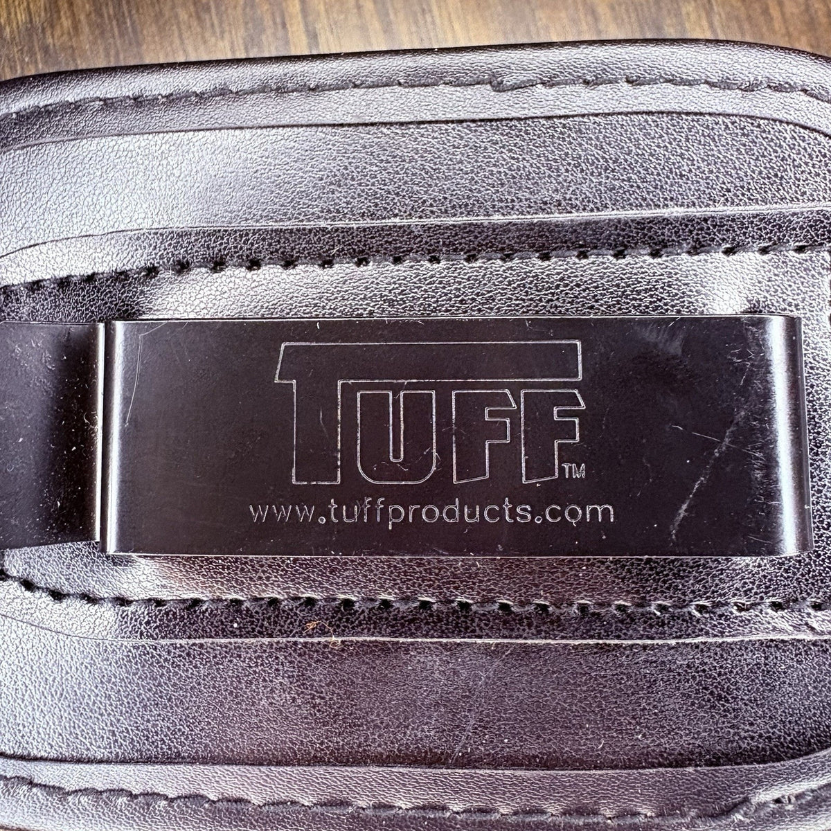 TUFF Leather Utility Recorder, Phone, Camera Pouch Basketweave w/Belt Clip